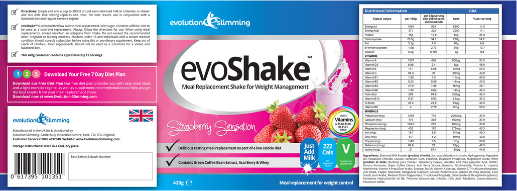 Evo-Shake-label