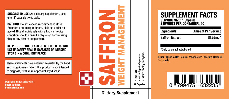 saffron-bauer-label